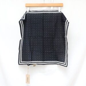 NWT Codello square polka dot print scarf cotton new blue black unisex men trendy